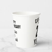 Feiern zum 25. Hochzeitstag Party Pappbecher (Rechts)