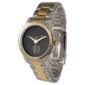 Feiern zum 25. Jahrestag. Personalisierbar. Armbanduhr (Schrägansicht)