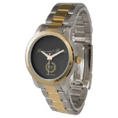 Feiern zum 25. Jahrestag. Personalisierbar. Armbanduhr (Schrägansicht)