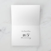 Feiern zum 5. Jubiläum Karte (Innenseite)