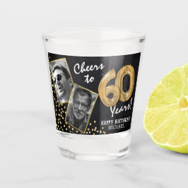 Feiern zum 60. Geburtstag 2 Foto Schnapsglas