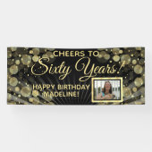 Feiern zum 60. Geburtstagsparty-Foto in 60 Jahren Banner (Horizontal)