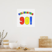 Feiern zum 90. Geburtstag Poster (Küche)