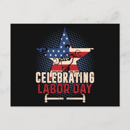 Feiern zum Arbeitstag Postkarte (Vorderseite)