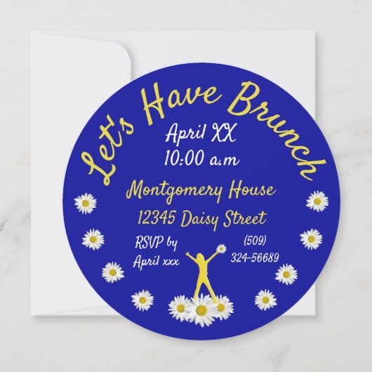 Feiern zum Brunch unserer Freundschaft Einladung (Rückseite)