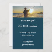 Feiern zum Fischfang im Seeverkehr Einladung (Rückseite)