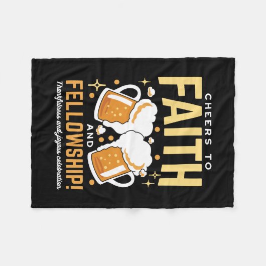 Feiern zum Glauben und zur Freundschaft - Oktoberf Fleecedecke (Vorderseite (Horizontal))