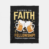 Feiern zum Glauben und zur Freundschaft - Oktoberf Fleecedecke (Vorderseite)