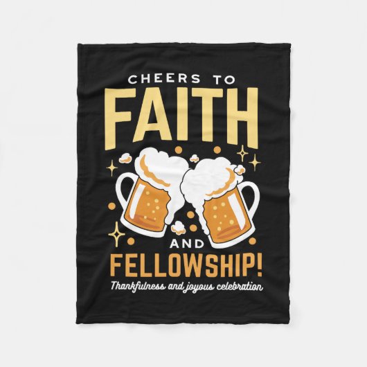 Feiern zum Glauben und zur Freundschaft - Oktoberf Fleecedecke (Vorderseite)