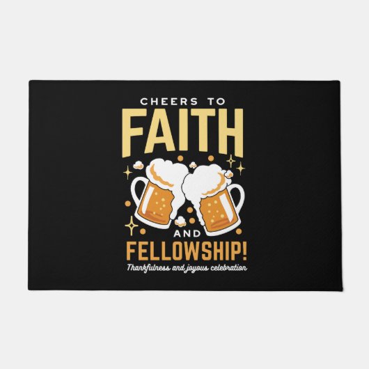 Feiern zum Glauben und zur Freundschaft - Oktoberf Fußmatte (Vorderseite)