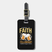 Feiern zum Glauben und zur Freundschaft - Oktoberf Gepäckanhänger (Vorderseite vertikal)