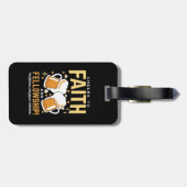 Feiern zum Glauben und zur Freundschaft - Oktoberf Gepäckanhänger (Rückseite horizontal)