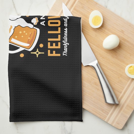 Feiern zum Glauben und zur Freundschaft - Oktoberf Geschirrtuch (Viertel Falte)