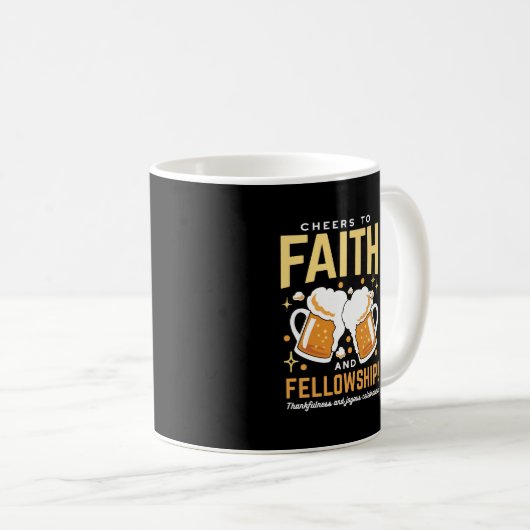 Feiern zum Glauben und zur Freundschaft - Oktoberf Kaffeetasse (VorderseiteRechts)