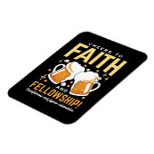 Feiern zum Glauben und zur Freundschaft - Oktoberf Magnet (Linke Seite)