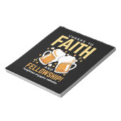 Feiern zum Glauben und zur Freundschaft - Oktoberf Notizblock (Rotiert)