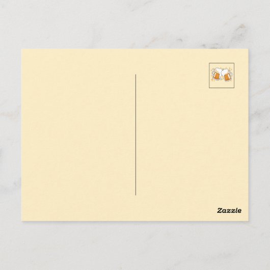 Feiern zum Glauben und zur Freundschaft - Oktoberf Postkarte (Rückseite)