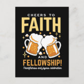 Feiern zum Glauben und zur Freundschaft - Oktoberf Postkarte (Vorderseite)