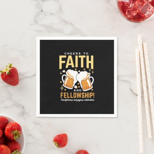 Feiern zum Glauben und zur Freundschaft - Oktoberf Serviette (Beispiel)