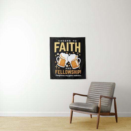 Feiern zum Glauben und zur Freundschaft - Oktoberf Wandteppich (Beispiel)