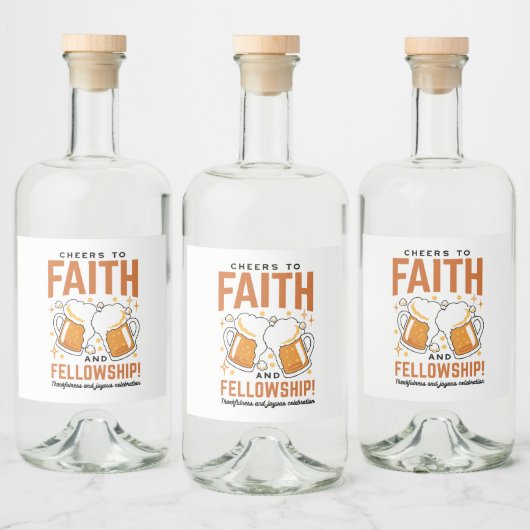 Feiern zum Glauben und zur Freundschaft - T-Shirt Alkoholflaschenetikett (Flaschen)