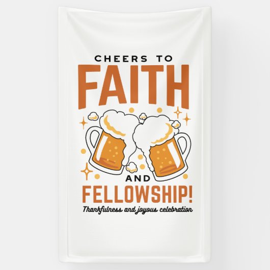 Feiern zum Glauben und zur Freundschaft - T-Shirt  Banner (Vertikal)