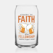 Feiern zum Glauben und zur Freundschaft - T-Shirt  Dosenglas (Rückseite)