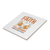 Feiern zum Glauben und zur Freundschaft - T-Shirt  Fliese (Seite)