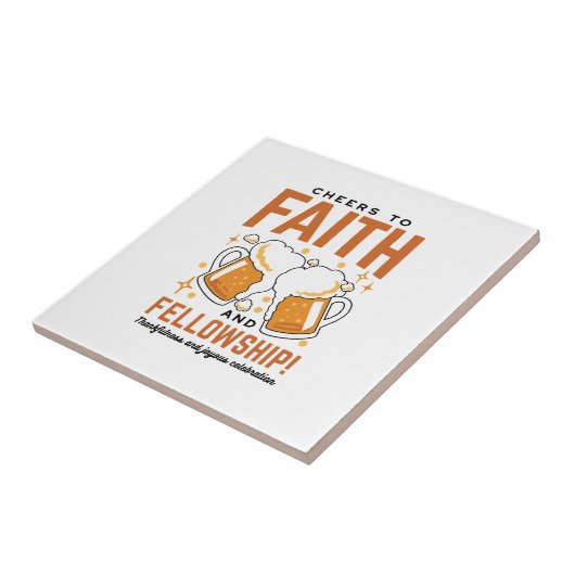 Feiern zum Glauben und zur Freundschaft - T-Shirt Fliese (Seite)