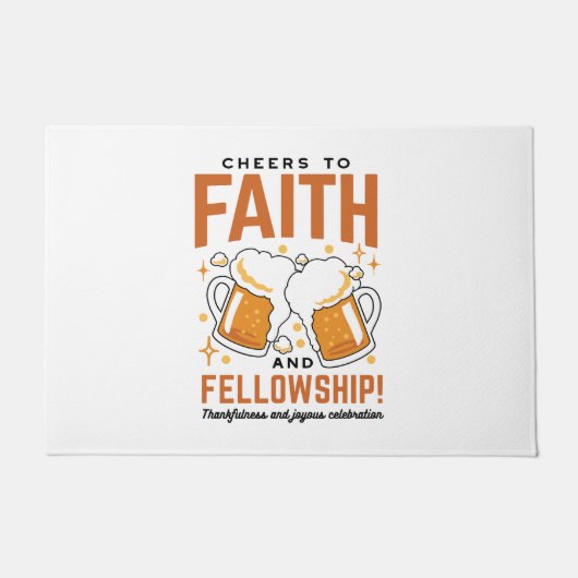 Feiern zum Glauben und zur Freundschaft - T-Shirt Fußmatte (Vorderseite)