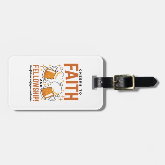 Feiern zum Glauben und zur Freundschaft - T-Shirt Gepäckanhänger (Vorderseite horizontal)