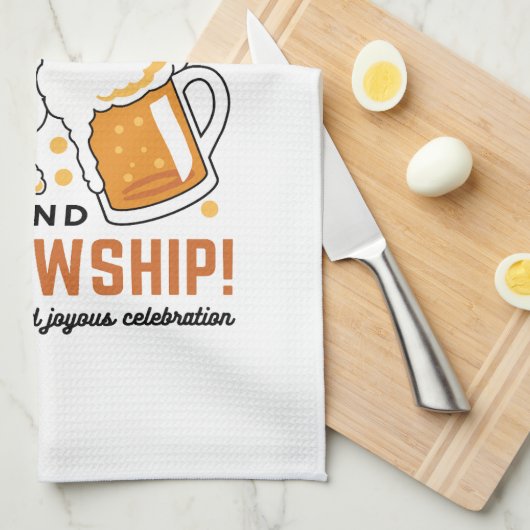 Feiern zum Glauben und zur Freundschaft - T-Shirt  Geschirrtuch (Viertel Falte)