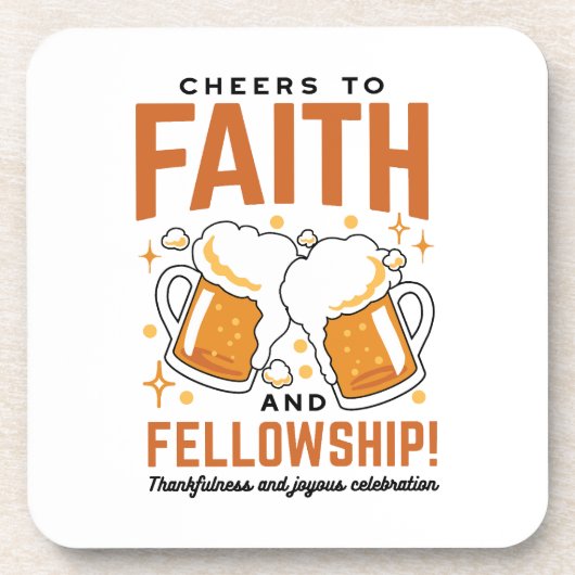 Feiern zum Glauben und zur Freundschaft - T-Shirt  Getränkeuntersetzer (Vorderseite)