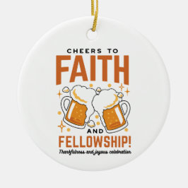 Feiern zum Glauben und zur Freundschaft - T-Shirt Keramik Ornament
