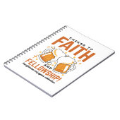 Feiern zum Glauben und zur Freundschaft - T-Shirt  Notizblock (Linke Seite)