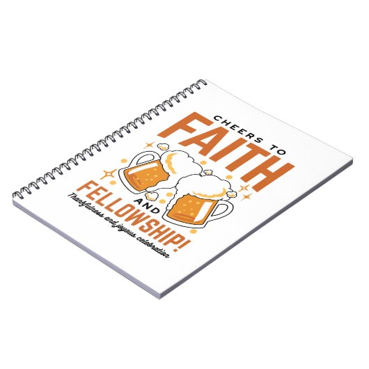 Feiern zum Glauben und zur Freundschaft - T-Shirt  Notizblock (Linke Seite)