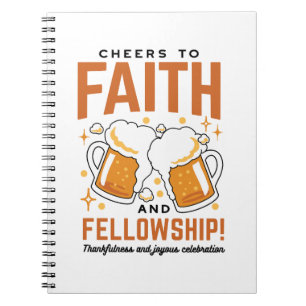 Feiern zum Glauben und zur Freundschaft - T-Shirt  Notizblock