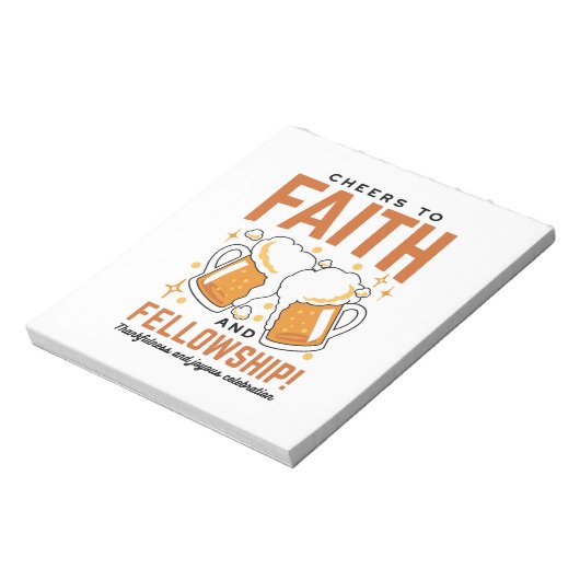 Feiern zum Glauben und zur Freundschaft - T-Shirt  Notizblock (Rotiert)