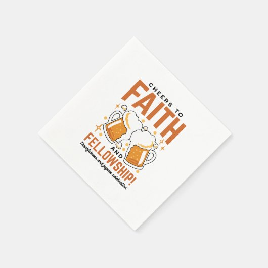 Feiern zum Glauben und zur Freundschaft - T-Shirt  Serviette (Ecke)