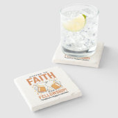 Feiern zum Glauben und zur Freundschaft - T-Shirt  Steinuntersetzer (Seitenansicht)