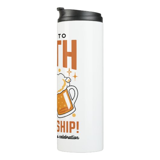 Feiern zum Glauben und zur Freundschaft - T-Shirt  Thermosbecher (Nach rechts gedreht)