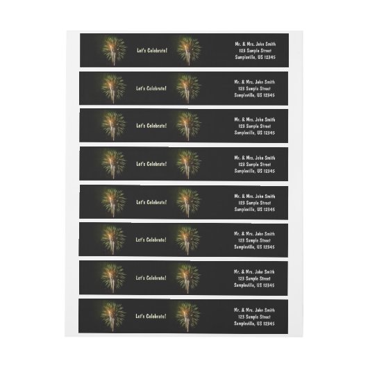 Feiern zum grünen und goldenen Feuerwerk (Bogen)