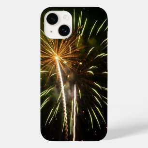 Feiern zum grünen und goldenen Feuerwerk Case-Mate iPhone 14 Hülle