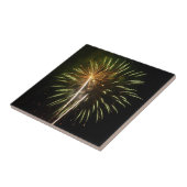 Feiern zum grünen und goldenen Feuerwerk Fliese (Seite)
