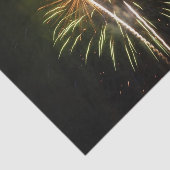 Feiern zum grünen und goldenen Feuerwerk Seidenpapier (Ausschnitt)