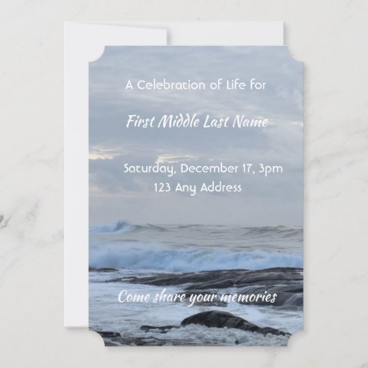 Feiern zum Leben laden Sturm in die Wolkenkratzer  Einladung (Vorderseite)