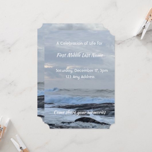 Feiern zum Leben laden Sturm in die Wolkenkratzer  Einladung (Vorderseite/Rückseite Beispiel)