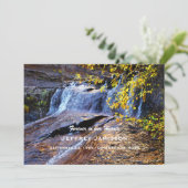 Feiern zum Lebenseinbruch Herbstfall Einladung (Stehend Vorderseite)