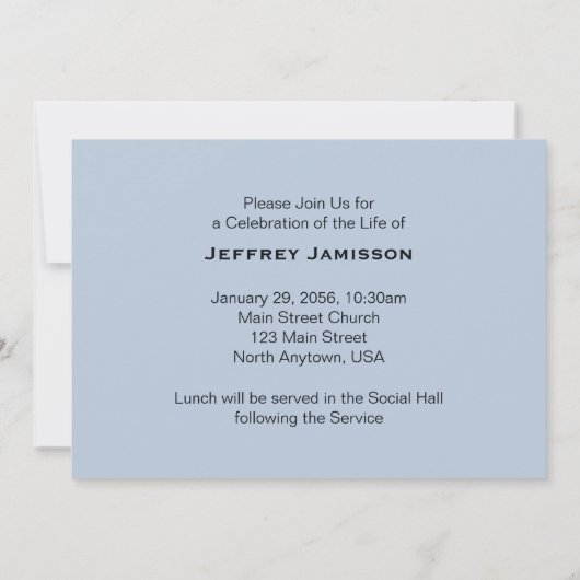 Feiern zum Lebenseinbruch Herbstfall Einladung (Rückseite)