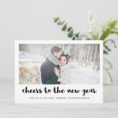 Feiern zum neuen Jahr | Foto Feiertagskarte (Stehend Vorderseite)